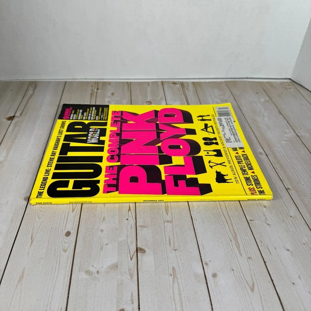 Guitar World Dec 2001 Pink Floyd Poster SRV STP Strokes Magazine